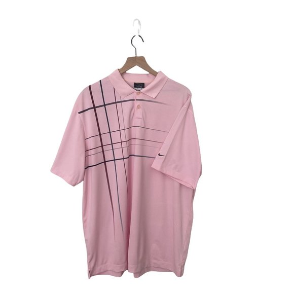 Nike Other - Nike Men's Dri-Fit Pink Short Sleeve Performance Golf Shirt , Size XL